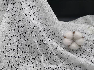 Tessuto di pizzo di cotone